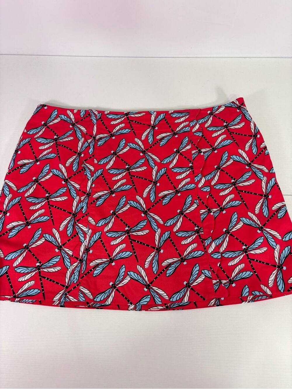 Crown & Ivy Dragonfly Print Golf Tennis Pickleball Skort Size 16 0161